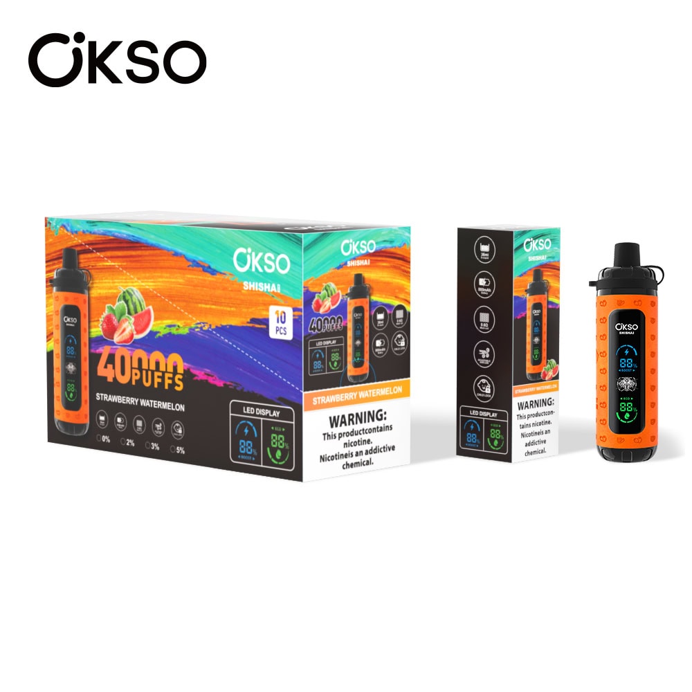 OKSO Shisha Max 40000 Strawberry Watermelon - immagine 2