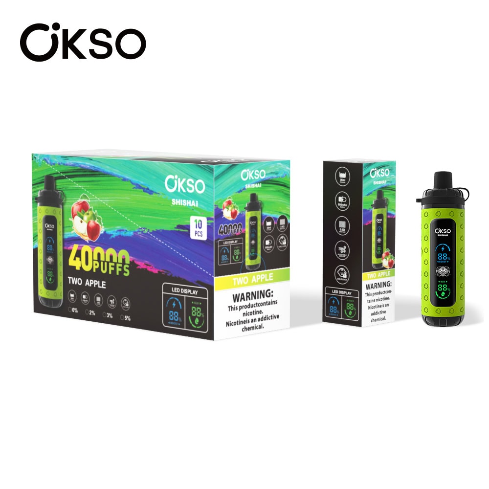 OKSO Shisha Max 40000 Two Apples - Image 2