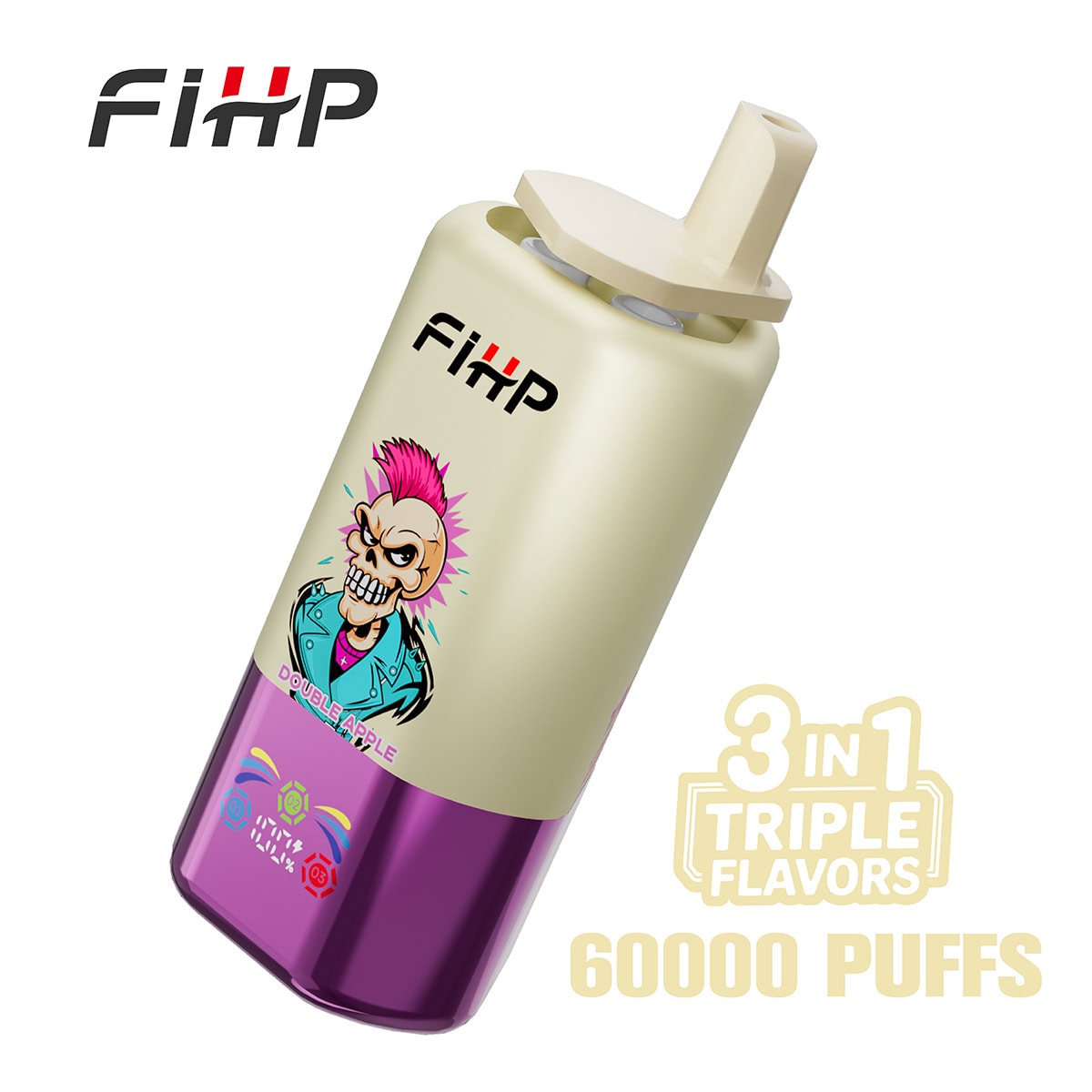FIHP 60000 3in1 Strawberry Banana & Double Apple & Raspberry Watermelon