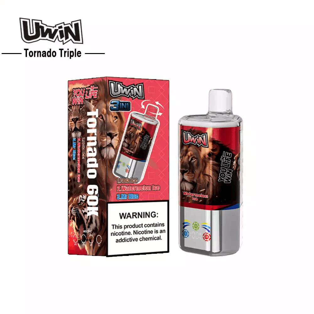 Uwin Tornado Triple 60K Watermelon Ice & Cola Ice & Mr Blue - Image 2