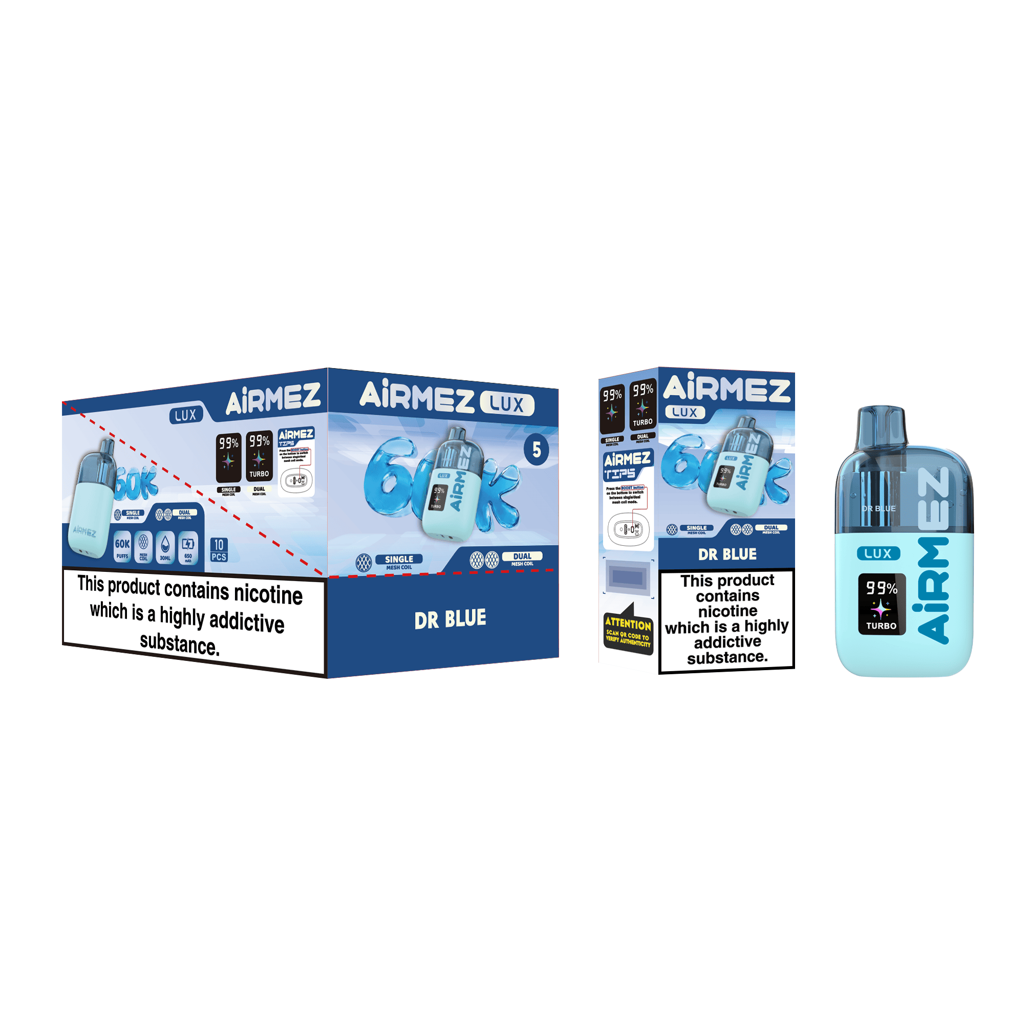 Airmez LUX 60000 Dr Blue – Bild 2