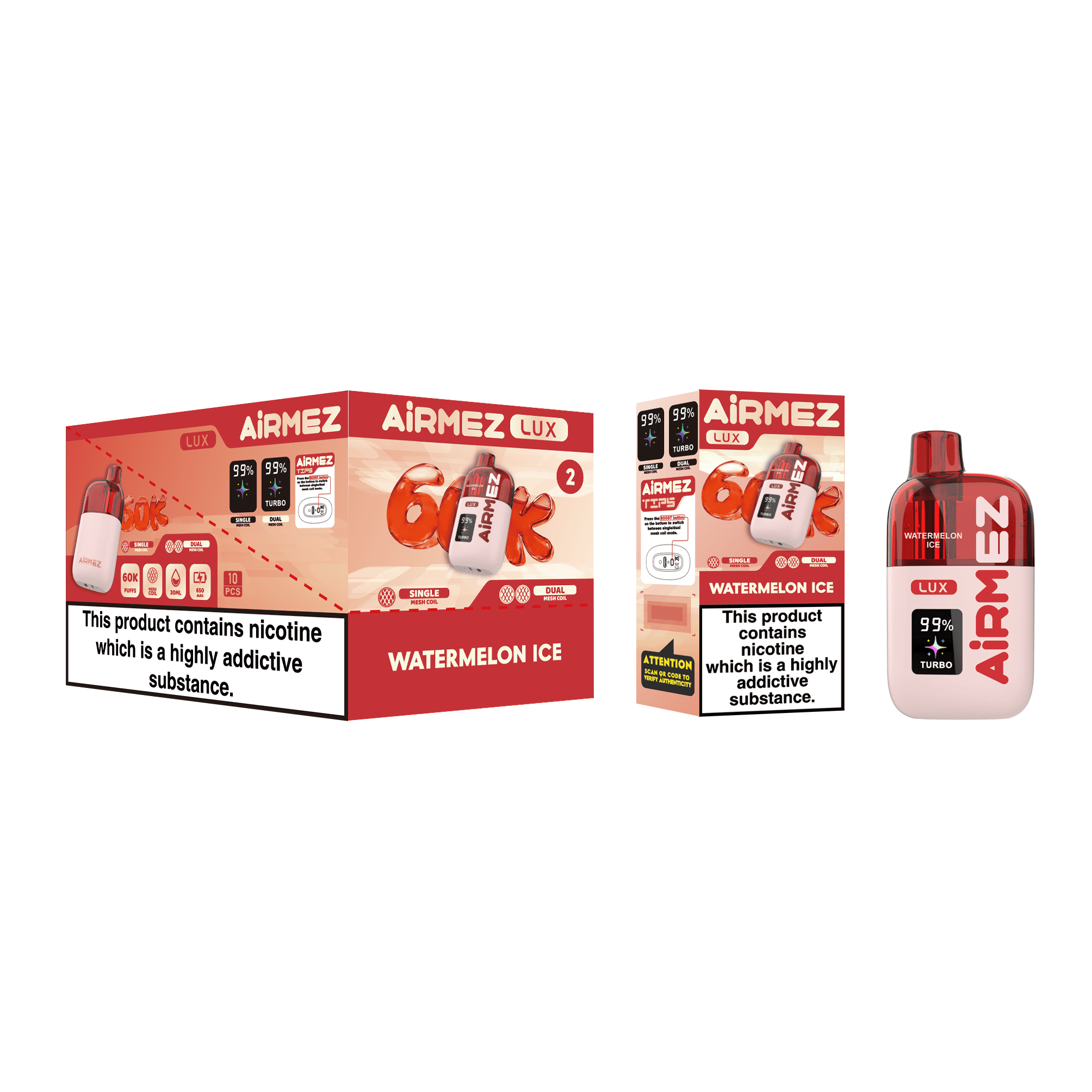 Airmez LUX 60000 Watermelon Ice – Bild 2
