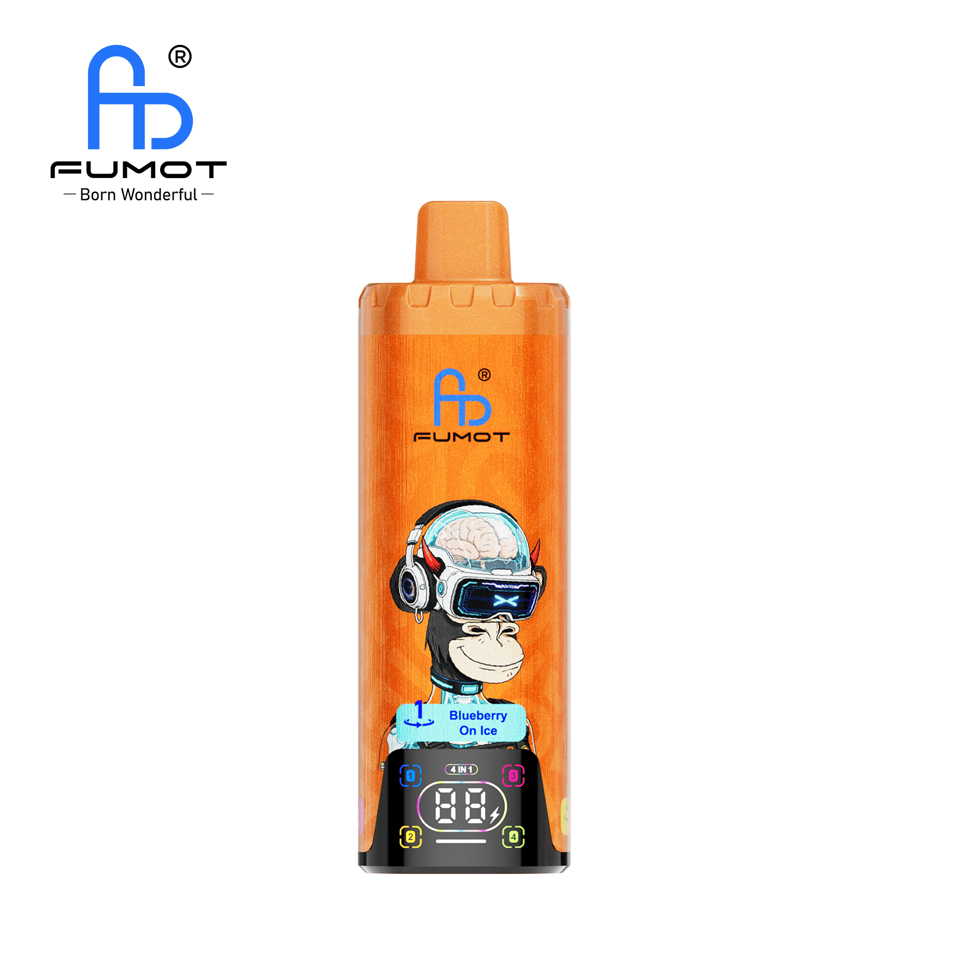 Fumot ECO 4in1 80K Blueberry On Ice & Pineapple Lemonade & Peach Mango Watermelon & Blue Razz Cherry - Image 4