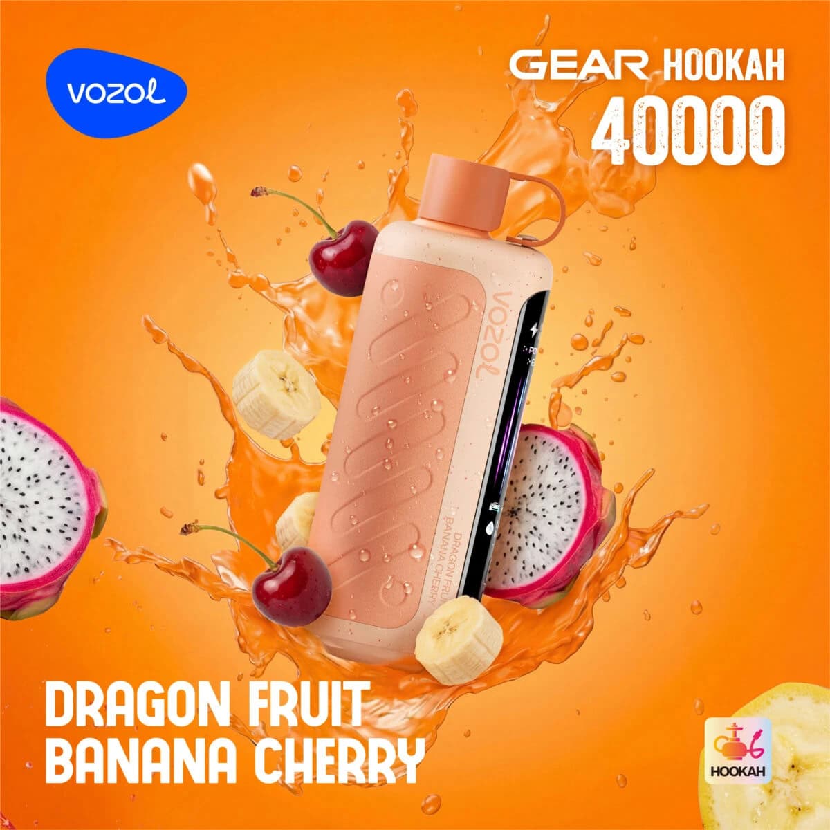 Vozol Gear Hookah 40000 Dragon Fruit Banana Cherry
