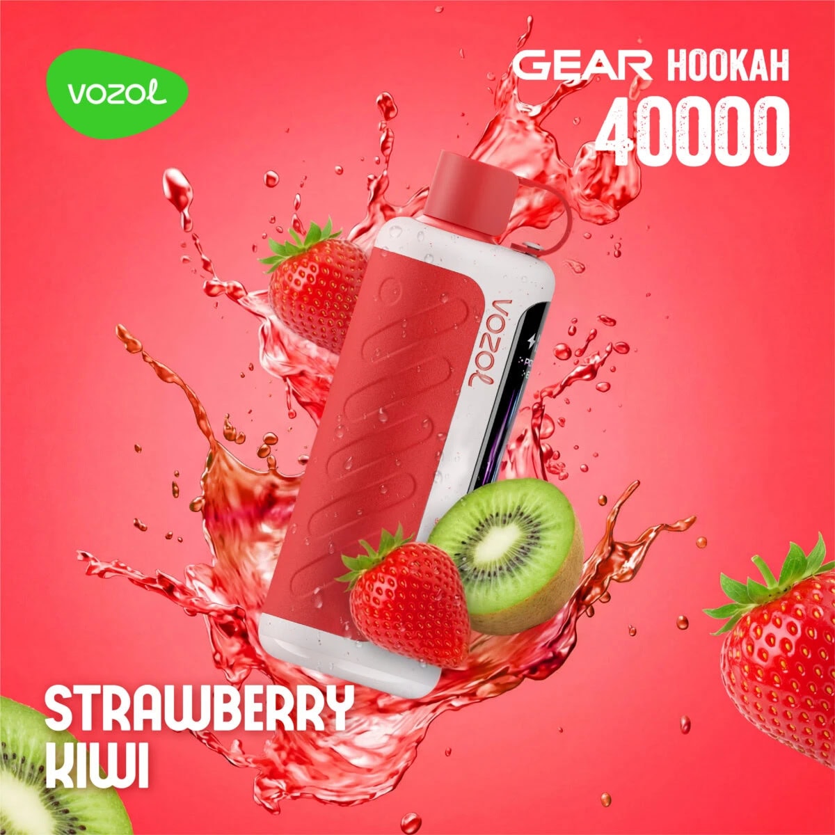 Vozol Gear Hookah 40000 Frozen Strawberry Kiwi