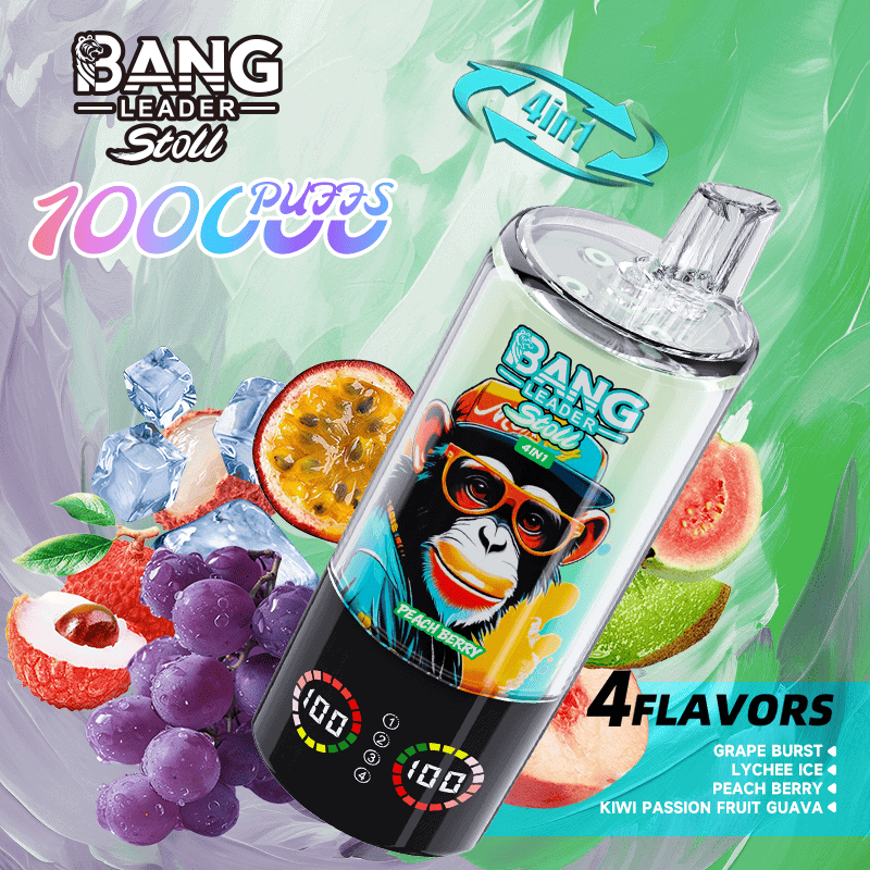 Bang Leader Stoll 100K Grape Burst & Lychee Ice & Peach Berry & Kiwi Passion Fruit Guava