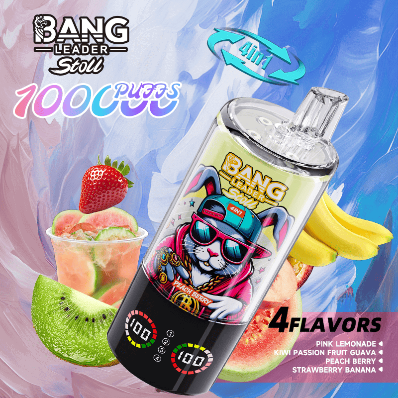 Bang Leader Stoll 100K Pink Lemonade & Kiwi Passion Fruit Guava & Peach Berry & Strawberry Banana