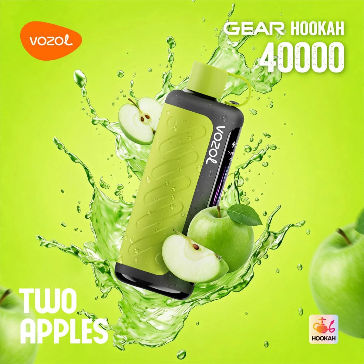Vozol Gear Hookah 40000 Two Apples