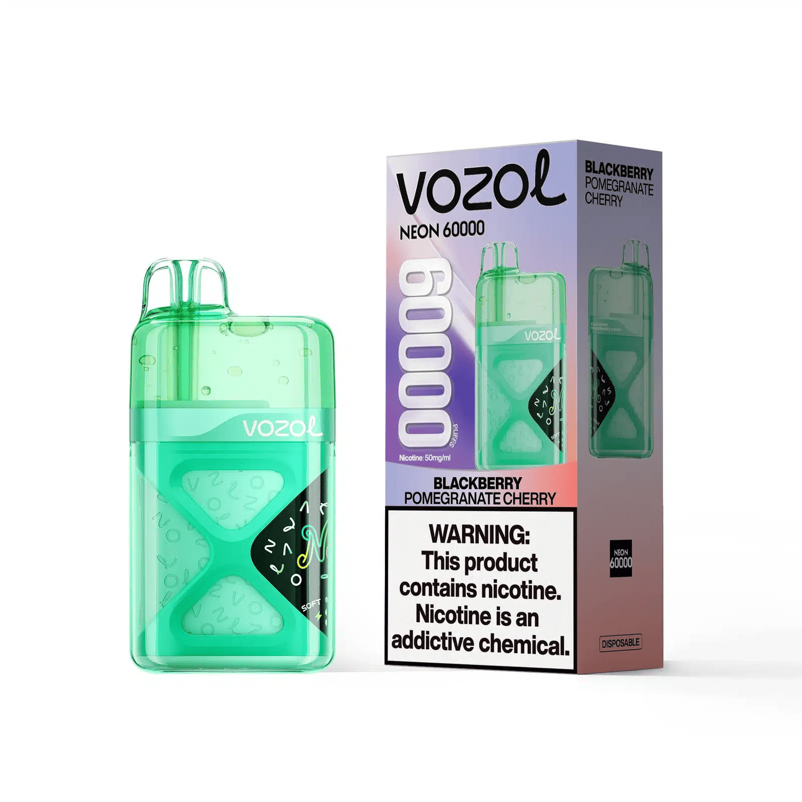 Vozol Neon 60000 Blackberry Pomegranate Cherry – Bild 2