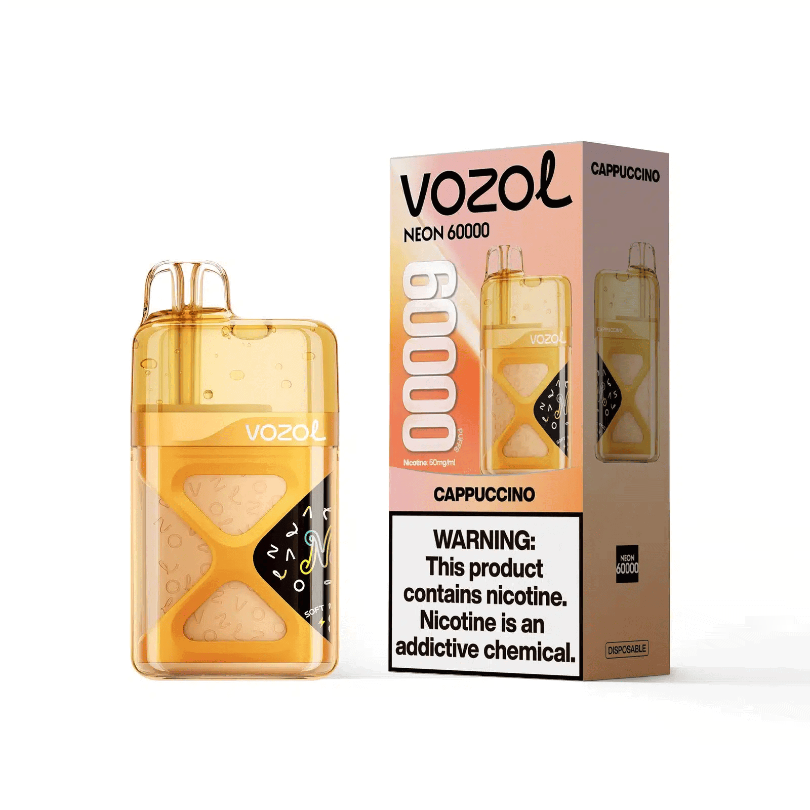 Vozol Neon 60000 Cappuccino - Image 2