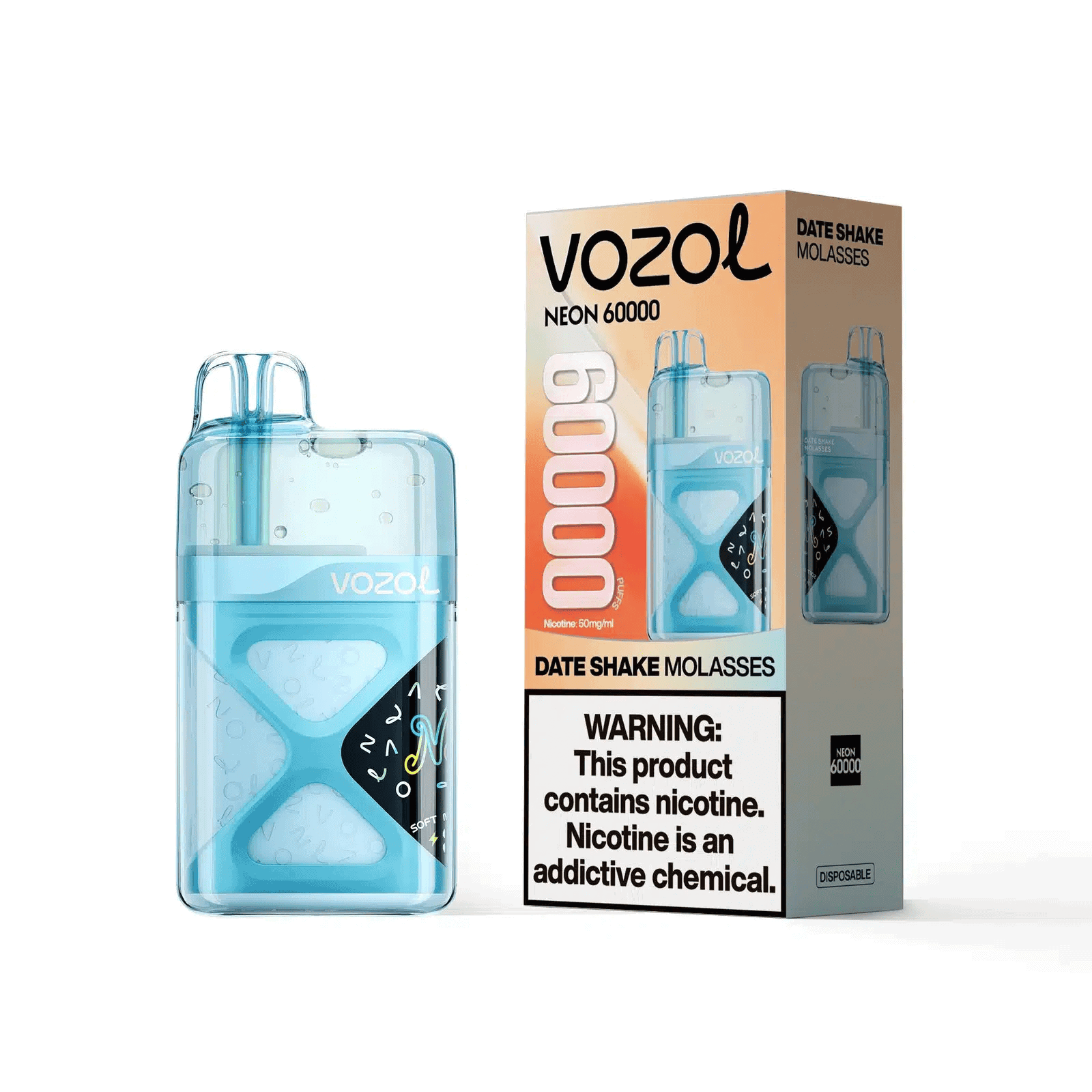 Vozol Neon 60000 Date Shake Molasses - Image 2