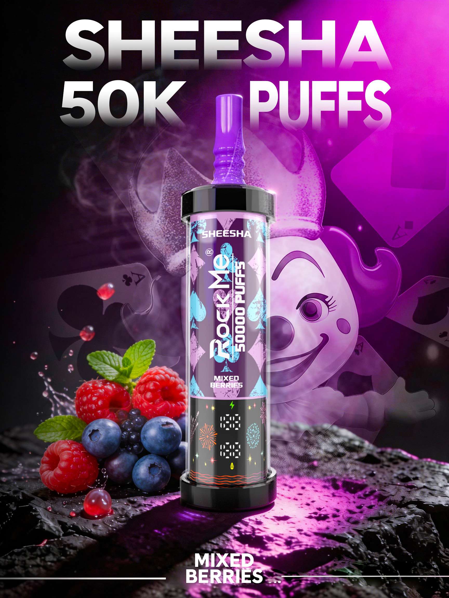 Rock Me Sheesha 50K Mixed Berries - Image 2