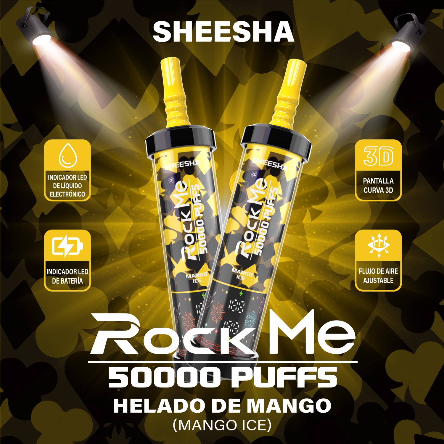 Rock Me Sheesha 50K Mango Ice