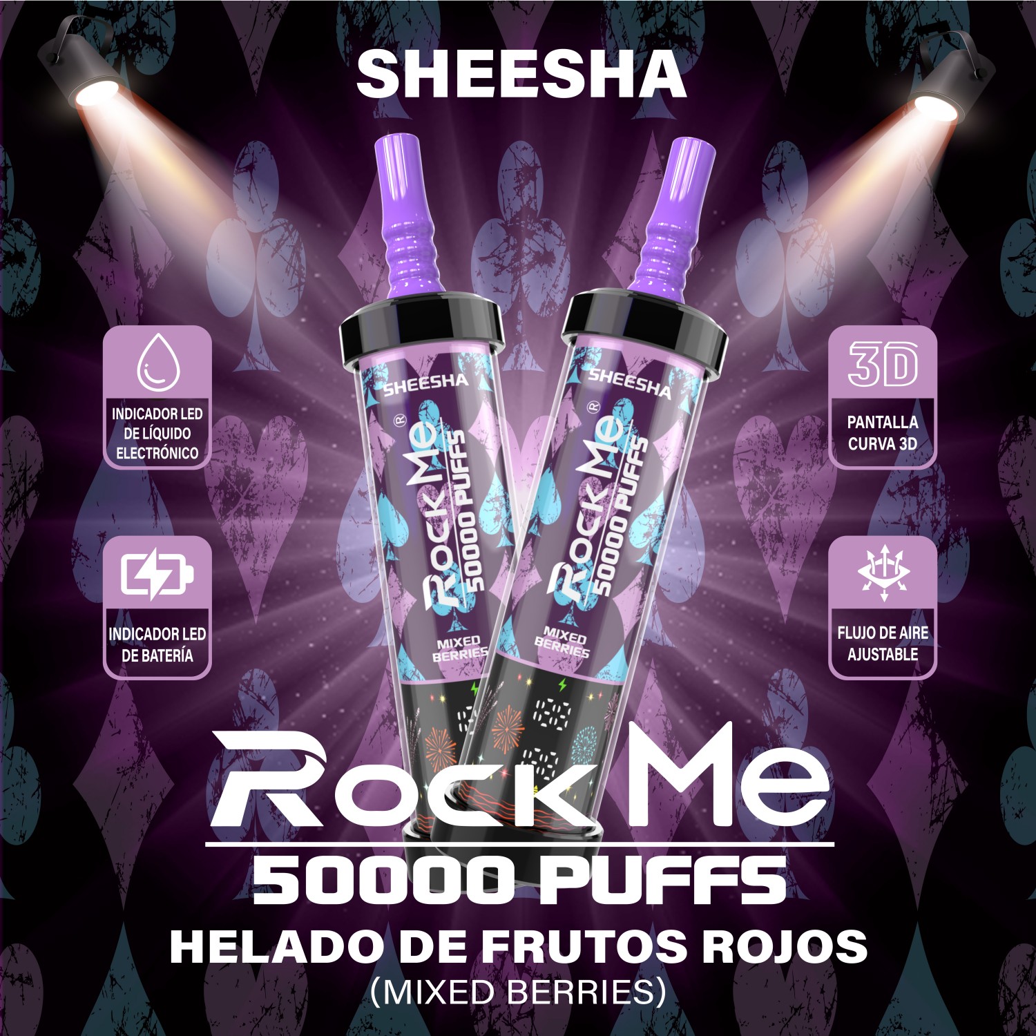 Rock Me Sheesha 50K Mixed Berries