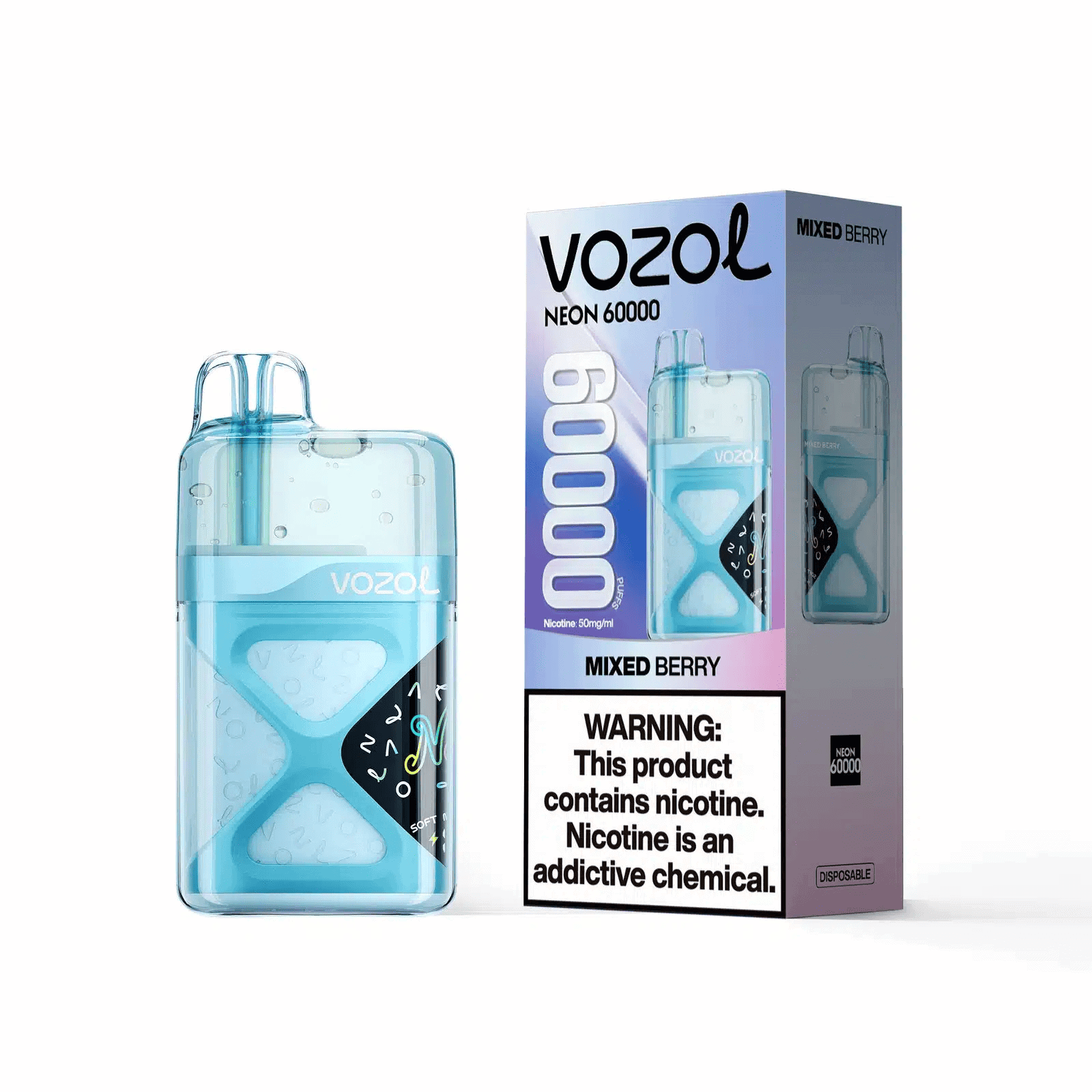 Vozol Neon 60000 Mixed Berry - Image 2