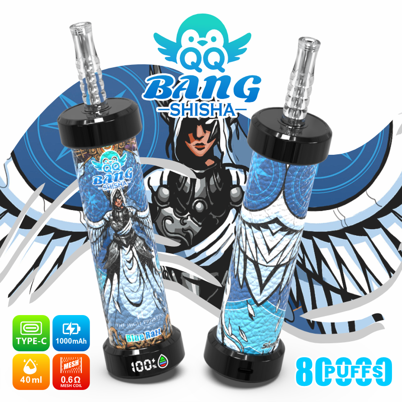 QQ Bang Shisha 80K Blue Razz