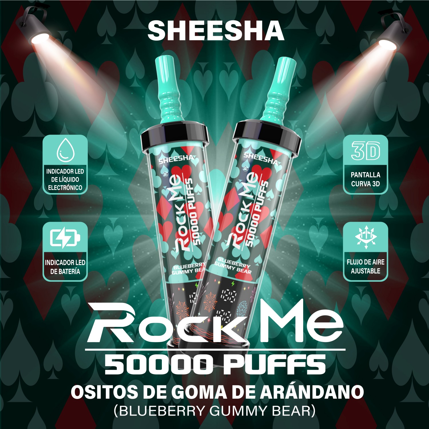 Rock Me Sheesha 50K Blueberry Gummy Bear