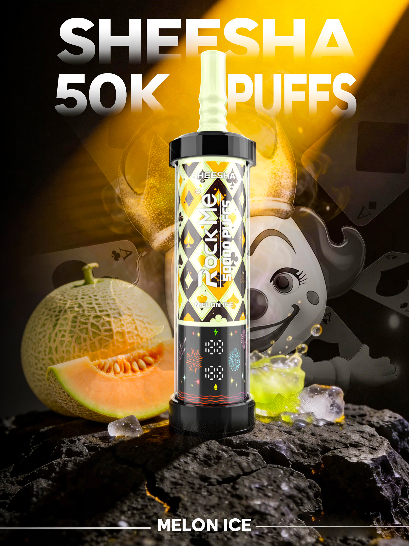 Rock Me Sheesha 50K Melon Ice - Image 2