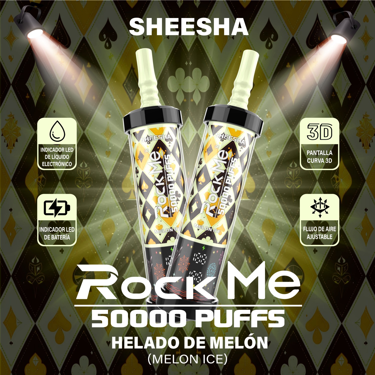 Rock Me Sheesha 50K Melon Ice