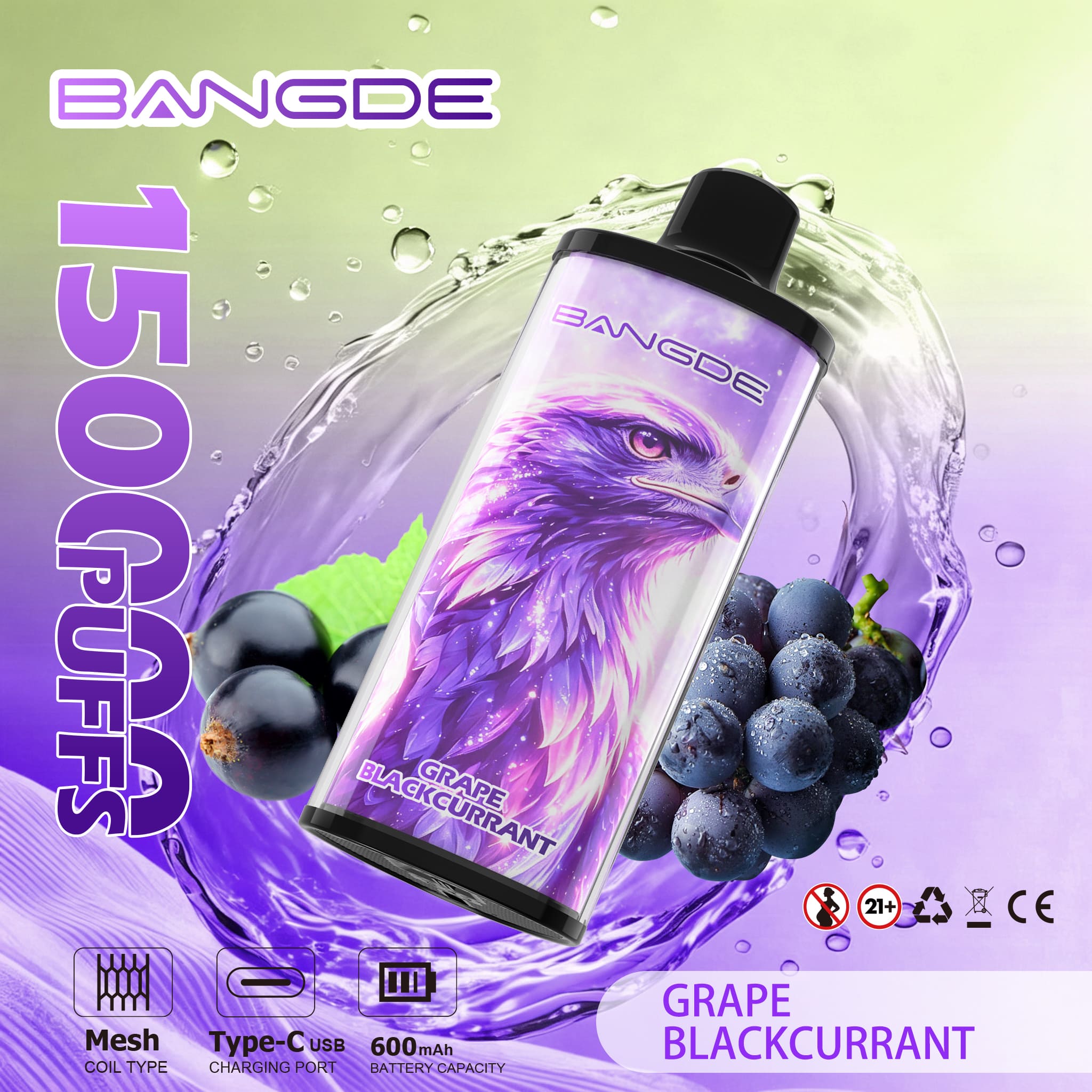 Bang DE 150K Grape Blackcurrant