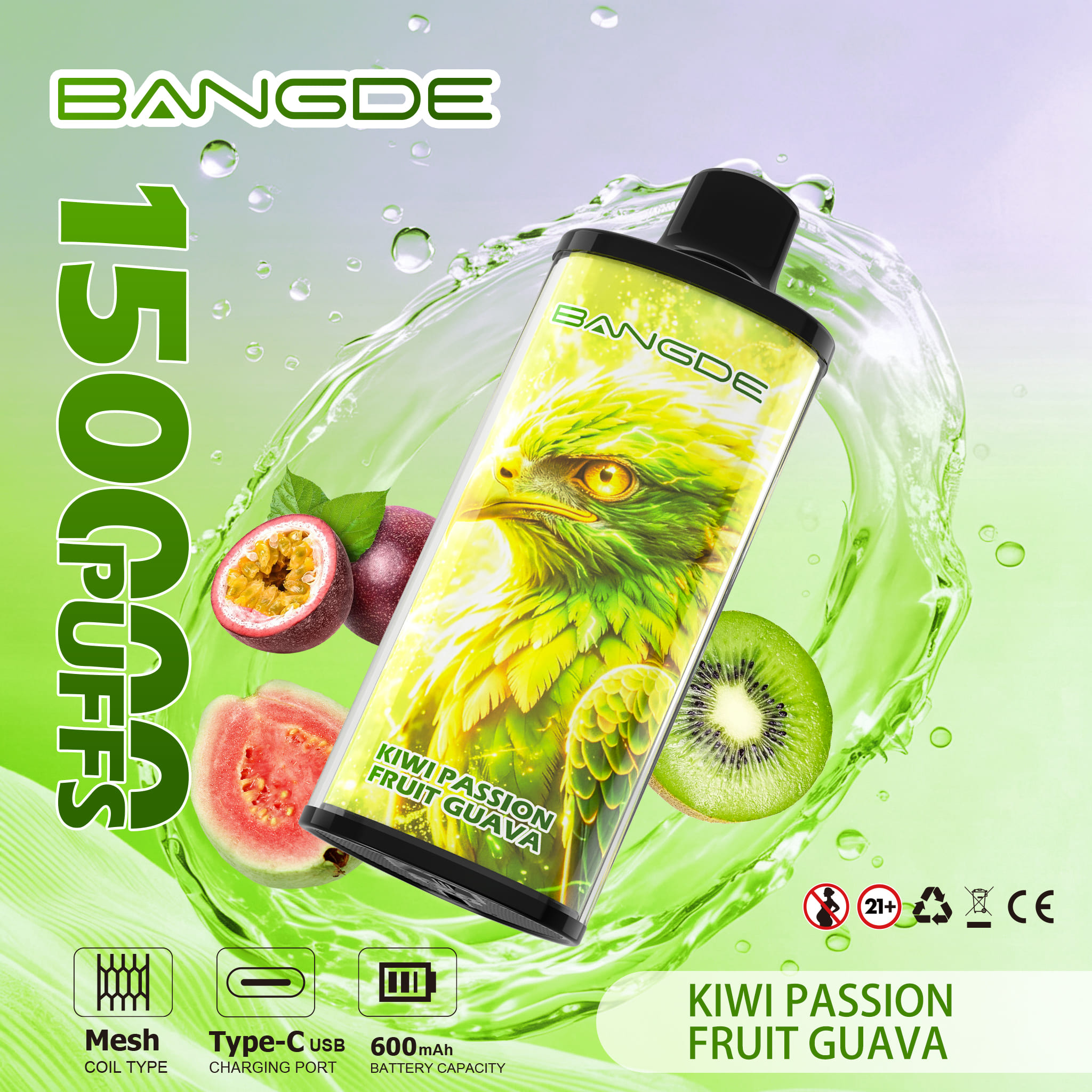 Bang DE 150K Kiwi Passion Fruit Guava