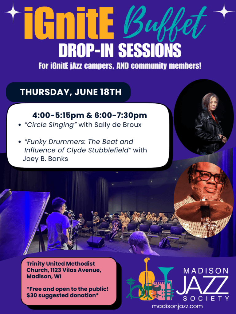iGnitE Buffet drop-in sessions poster for Thursday, June 18