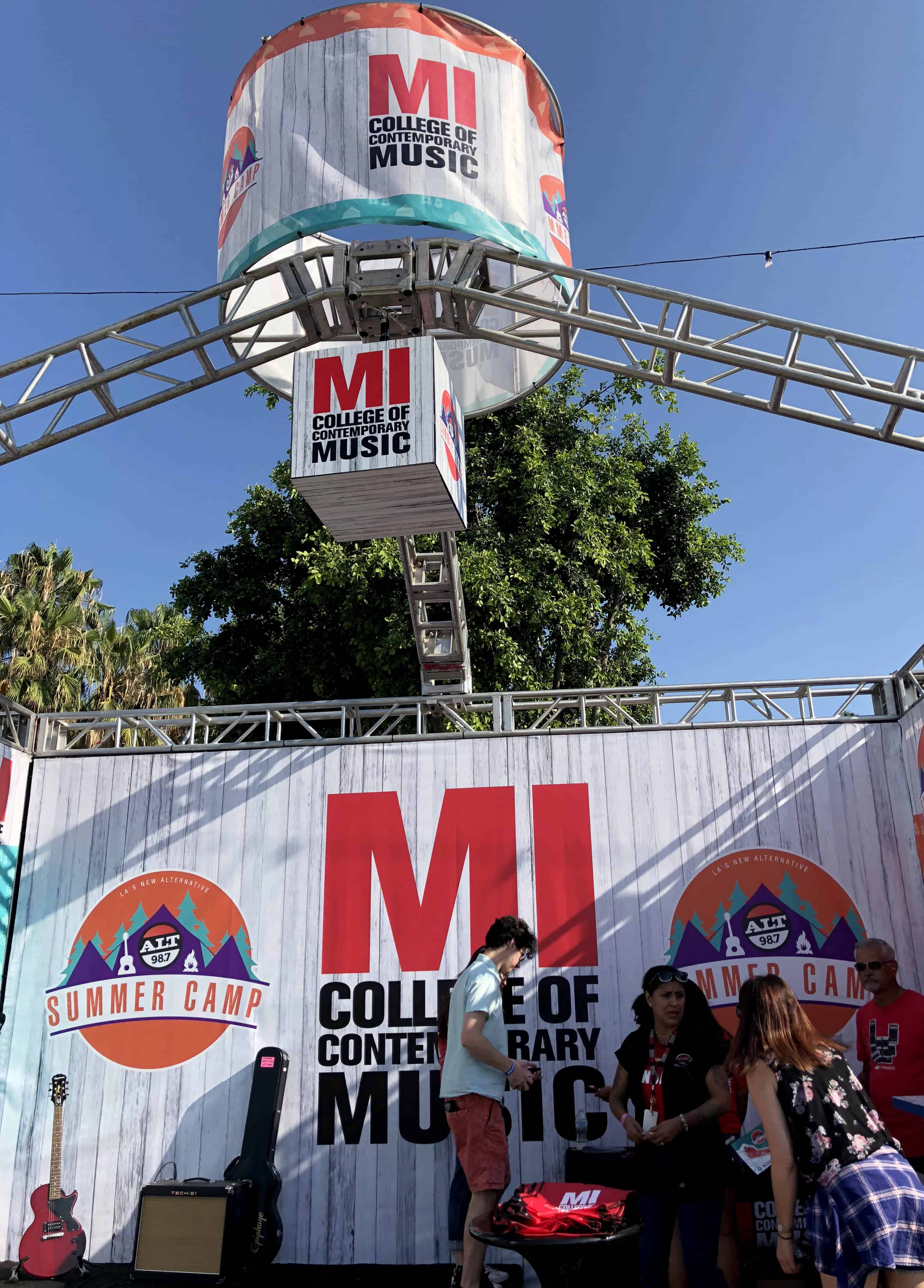 MI's tent at ALT 98.7’s Summer Camp
