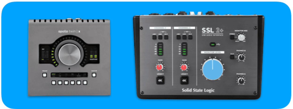 UAD Apollo Twin SSL2 interfaces