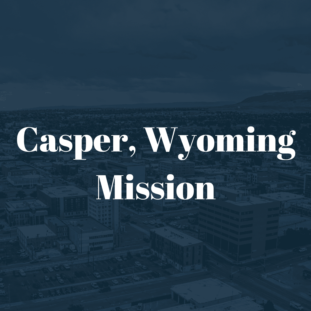 Aerial view of Casper, Wyoming, showcasing the cityscape and surrounding mountains.