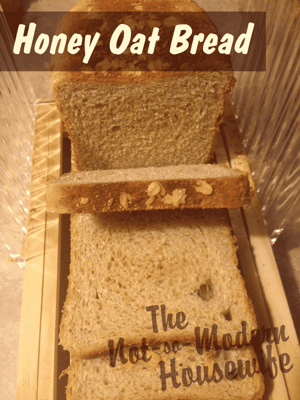 Honey Oat Bread | The Not so Modern Housewife Honey Oat Bread is a delicious and easy way to save money and make sandwich bread at home.