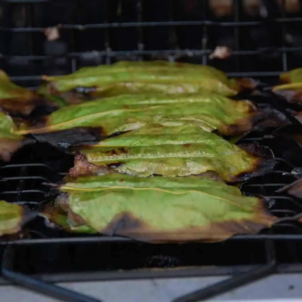 Mini Meatballs in Lemon Leaves