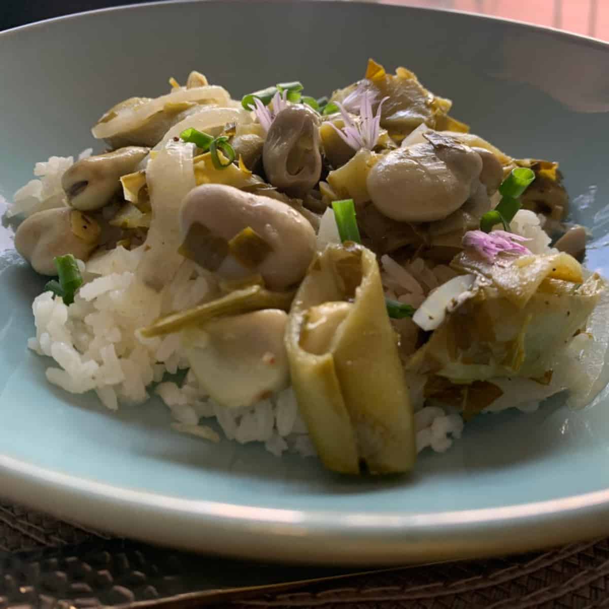 Fava Beans With Onions 5