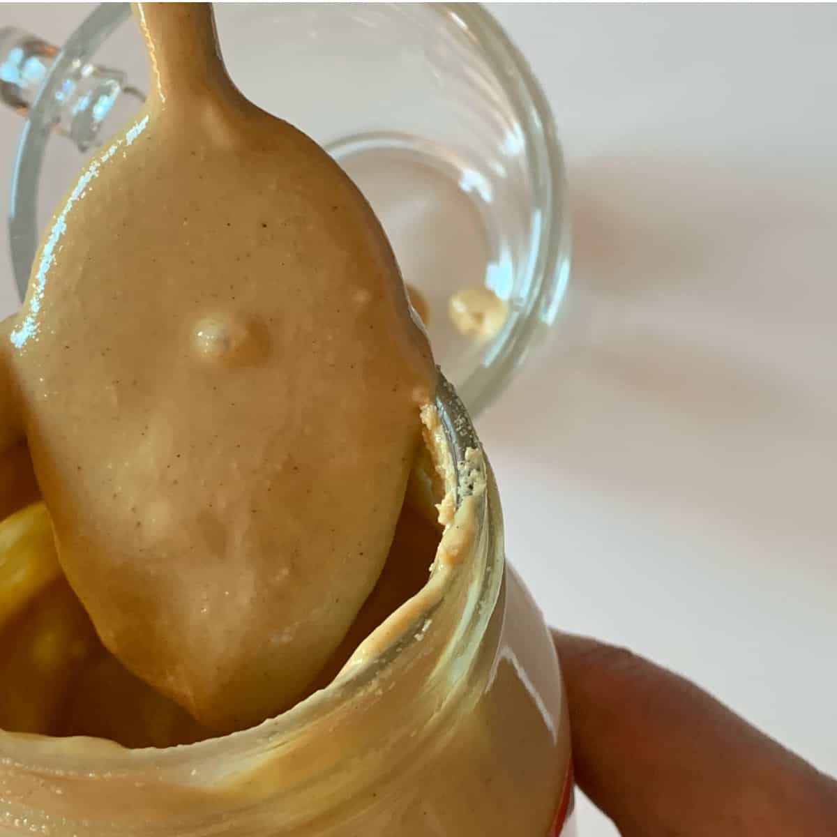 Tahini from the jar