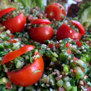 Tabbouleh salad.