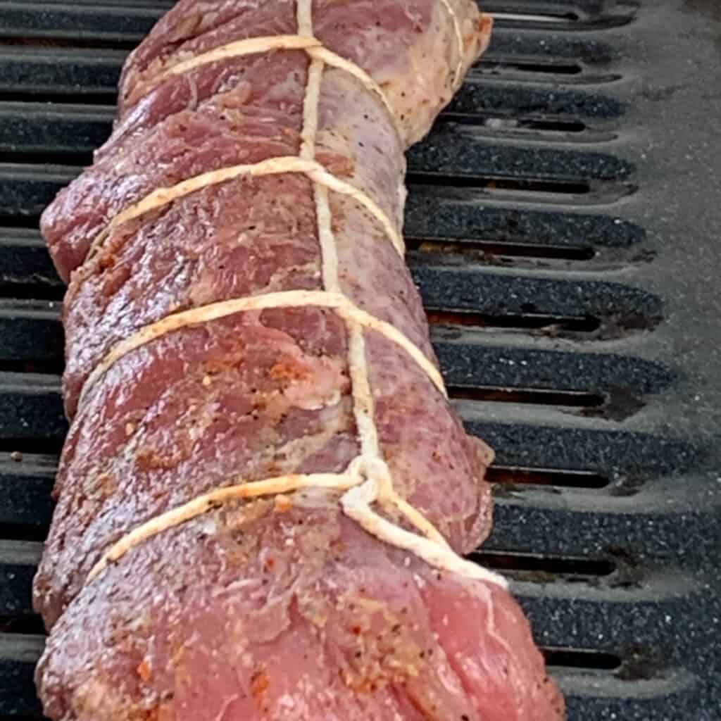 Pork ready to be smoked.
