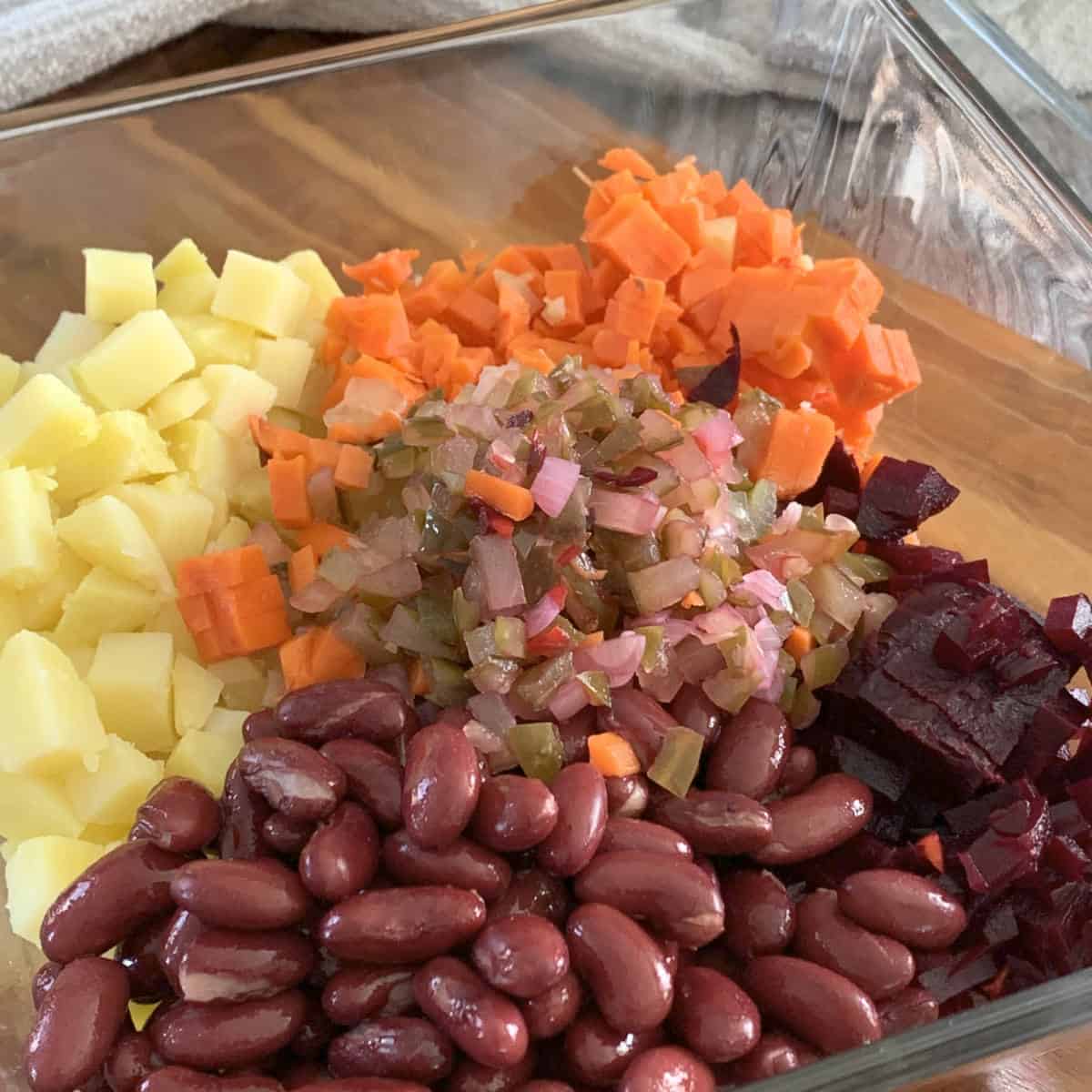 Vinegret beetroot potato salad S12 7