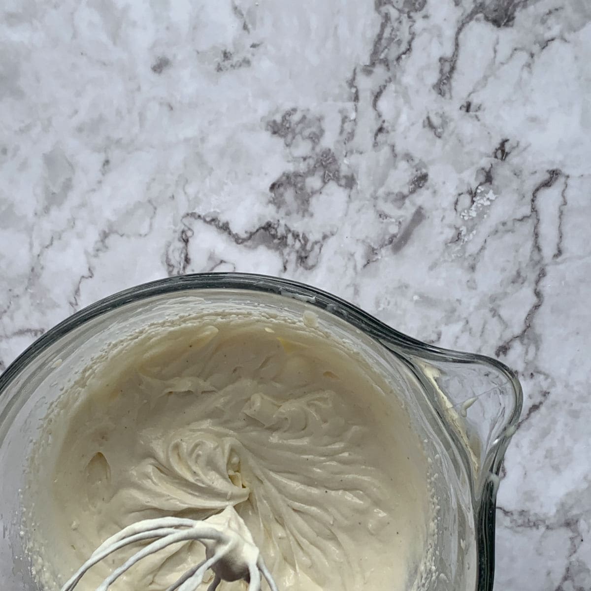 Making the crème mousseline.