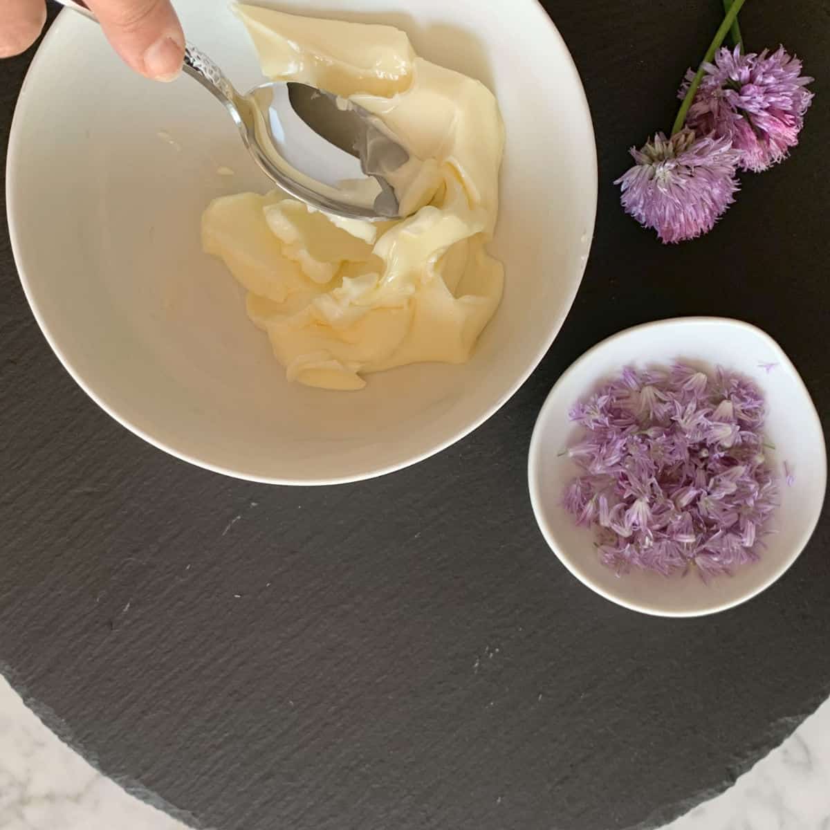 Softening the butter.