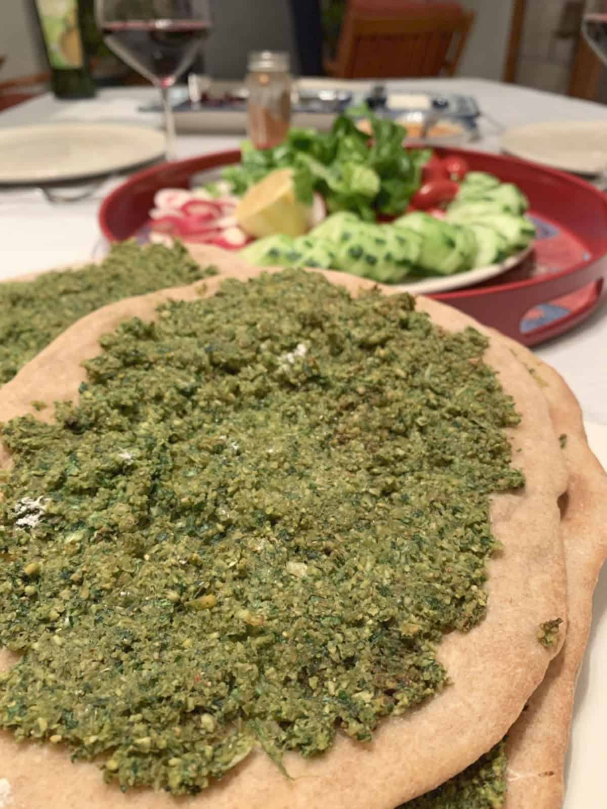 Falafel Pizza.