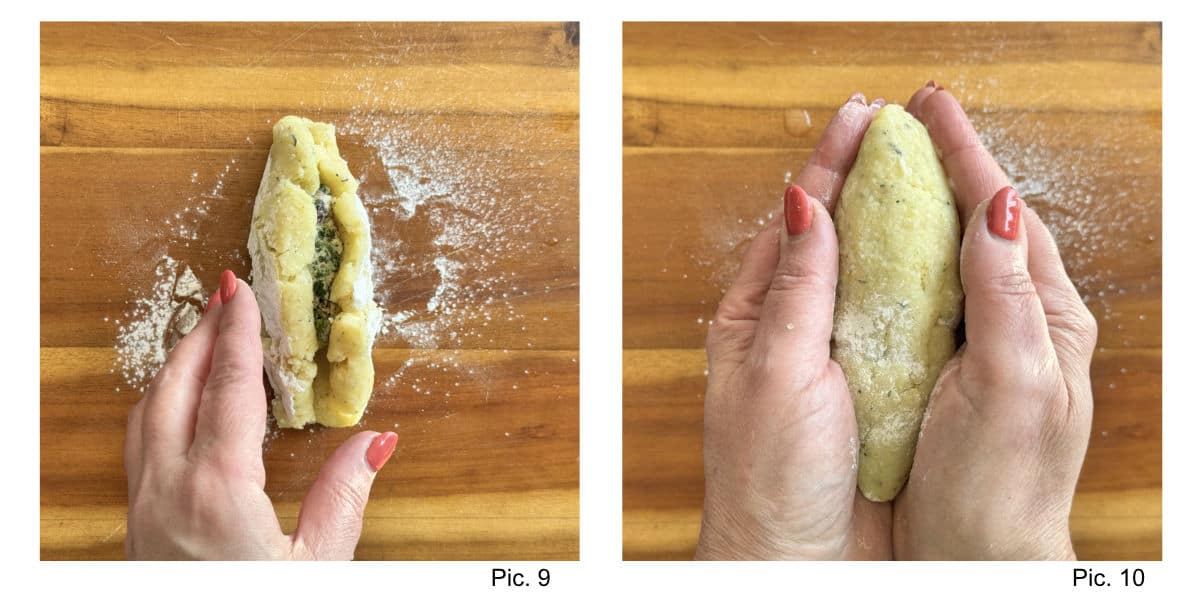 Forming the koftas.
