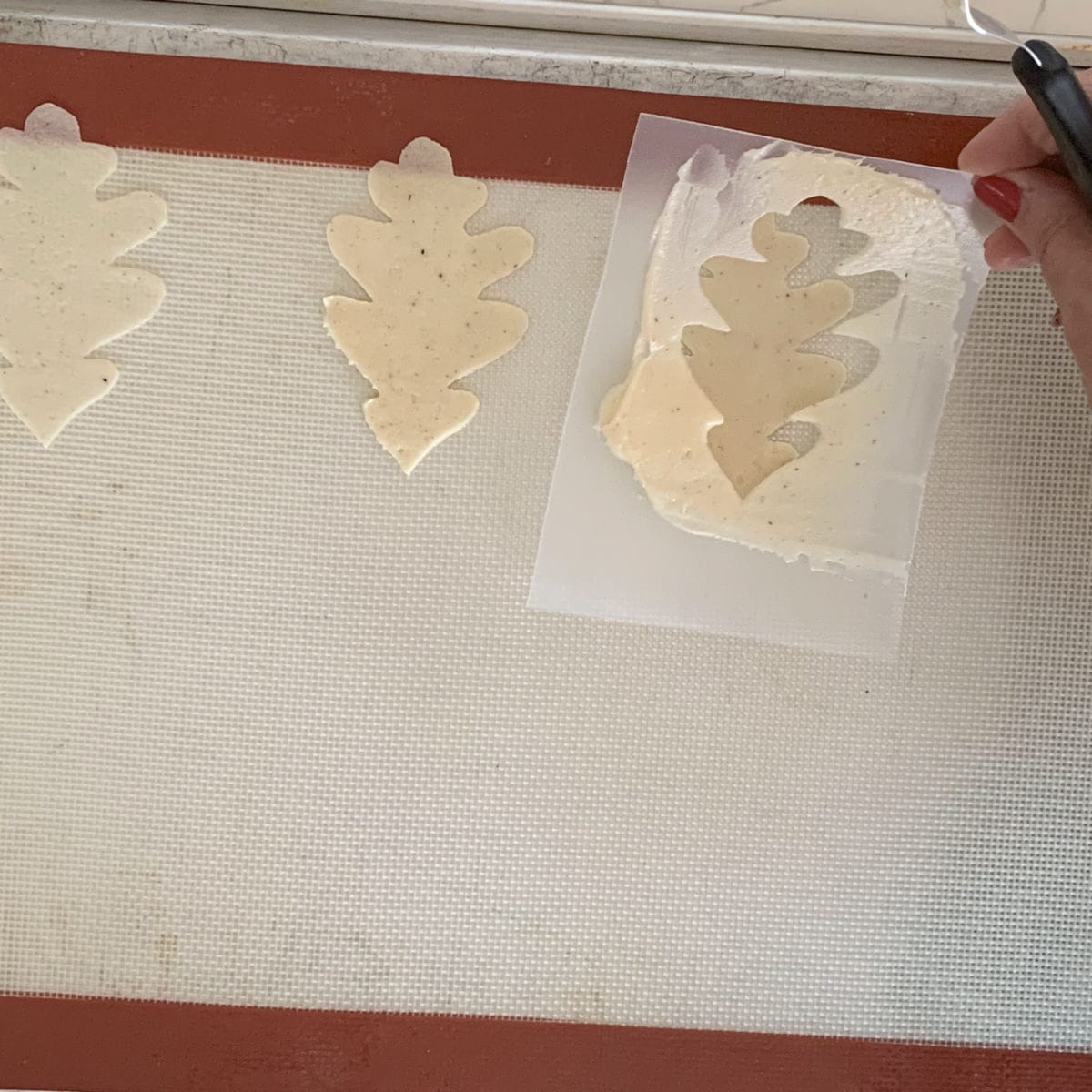 Tuile leaves cookies making 12s 6