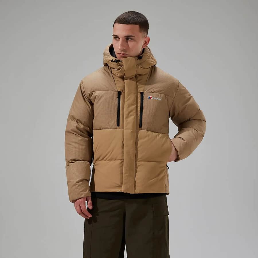 Berghaus Men's Sabber Hooded Down Insulated Jacket - Natural
