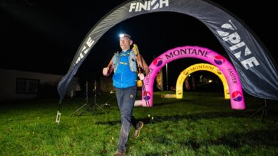 Kim Collison wins the Montane Winter Spine Race 2025. Credit Will Roberts