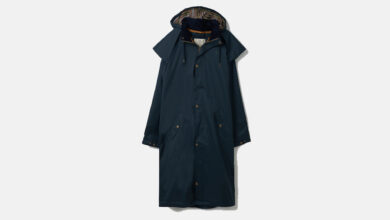 Target Dry Stockman Men’s Full Length Waterproof Rain Coat – Navy