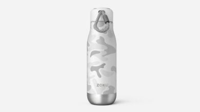Zoku 18oz Stainless Steel Bottle - White Camo