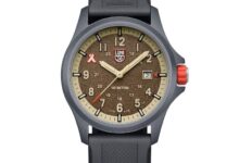 Luminox outdoor adventure watch with durable design and water resistance for outdoor activities.