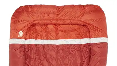 Warm outdoor sleeping bag for camping and hiking gear, durable and insulated for cold weather.