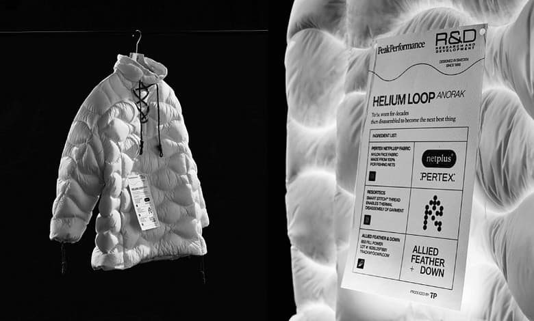 Warm white insulated outdoor jacket with down and feather filling for outdoor activities.