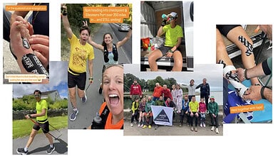 Outdoor Insight team participating in a charity run across UK’s highest peaks.