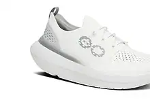 White men's OOmy Stride X1 athletic shoe with breathable design.